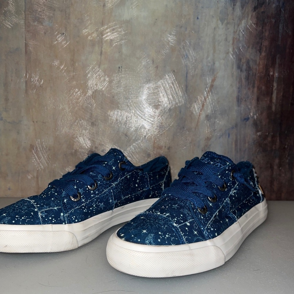 Blowfish Malibu Marley Sneaker Women 8.5 Blue Good Star Constellation Print